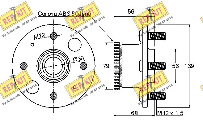 ELRING 133.320 Gasket, timing case