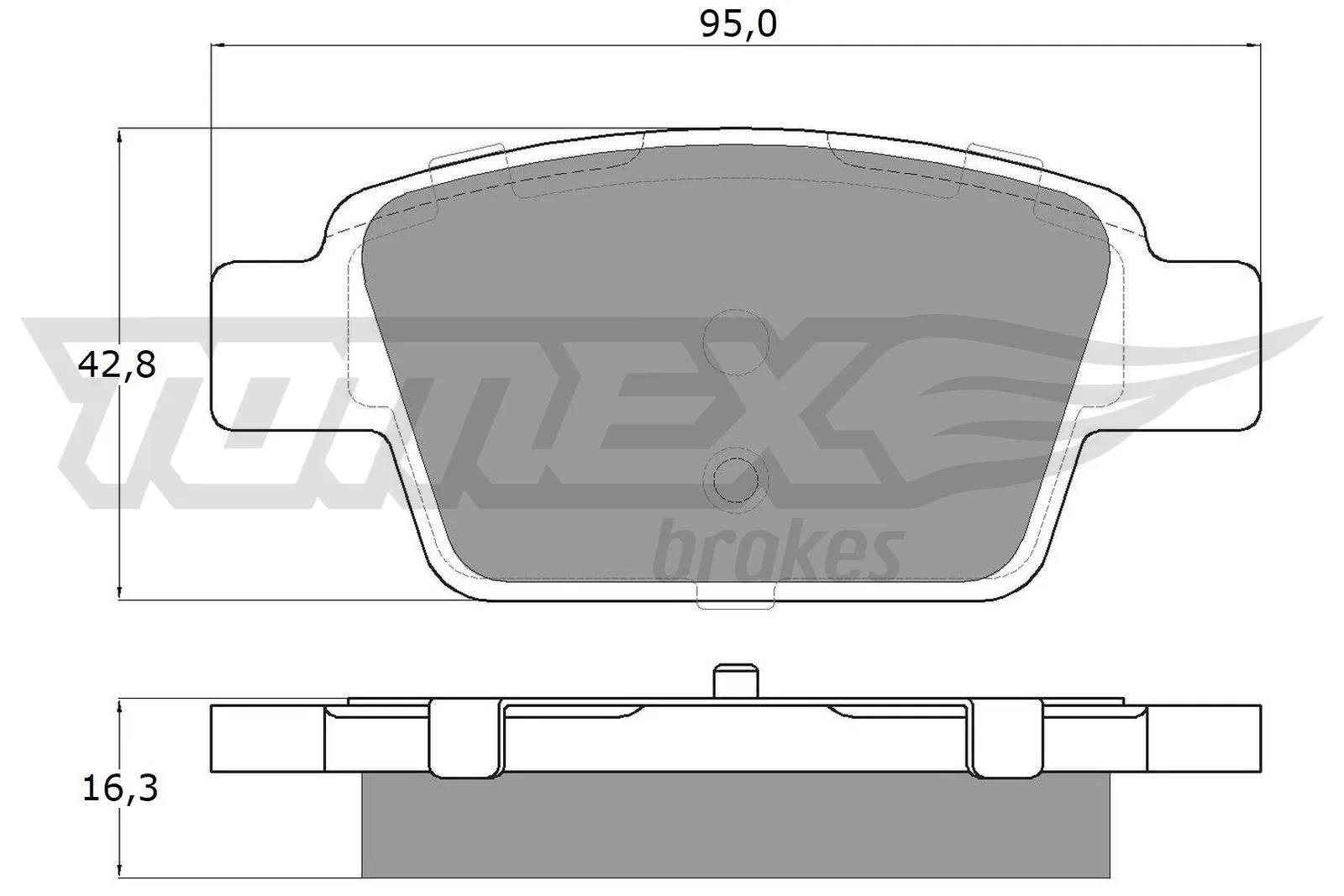 Brake Pad Set, disc brake TX 12-51