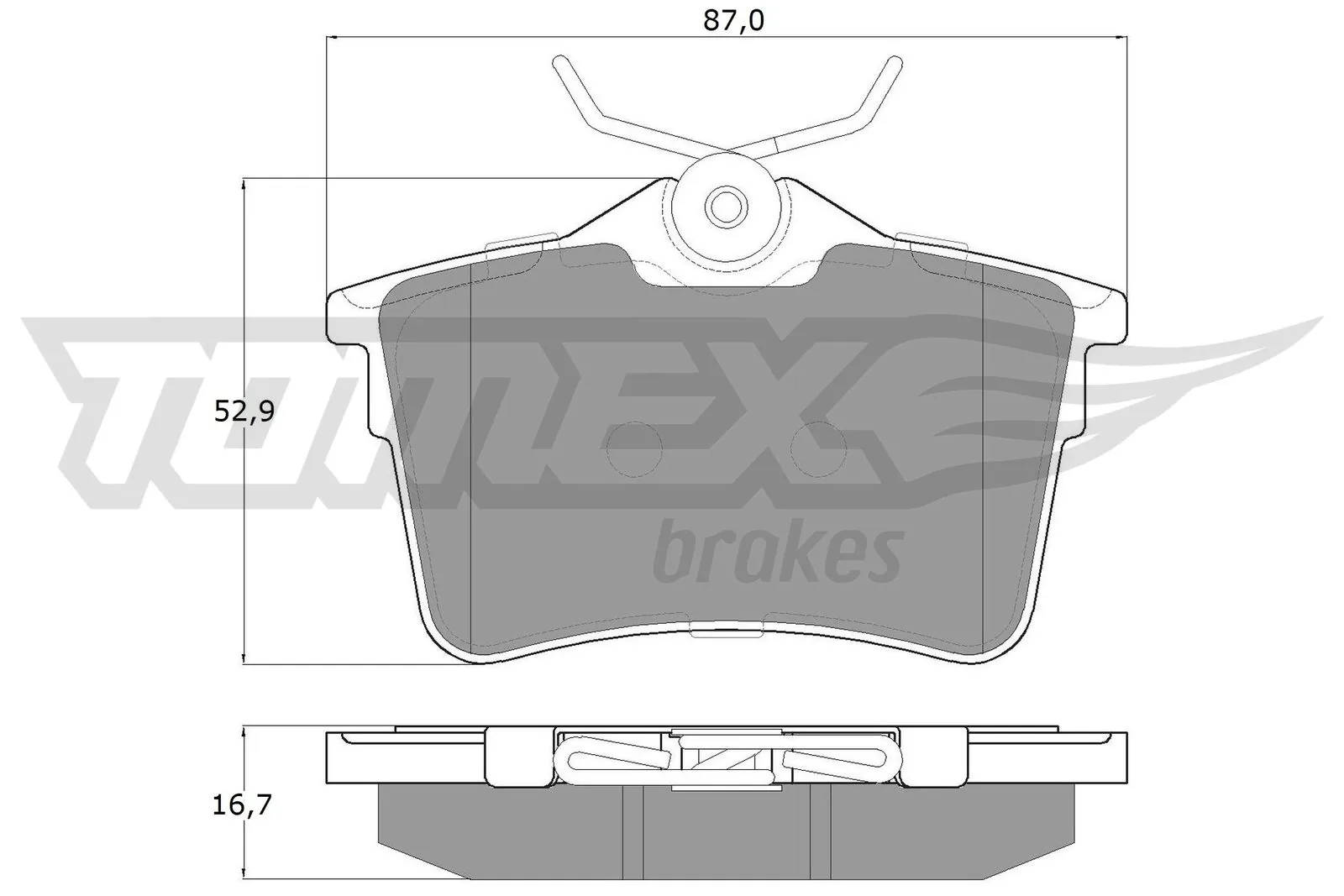Brake Pad Set, disc brake TX 16-26