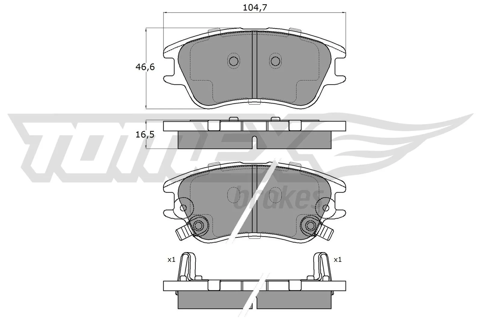 Brake Pad Set, disc brake TX 15-99