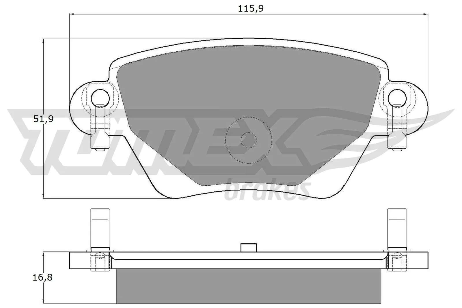 Brake Pad Set, disc brake TX 12-59