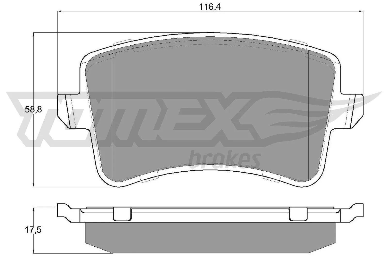 Brake Pad Set, disc brake TX 15-81