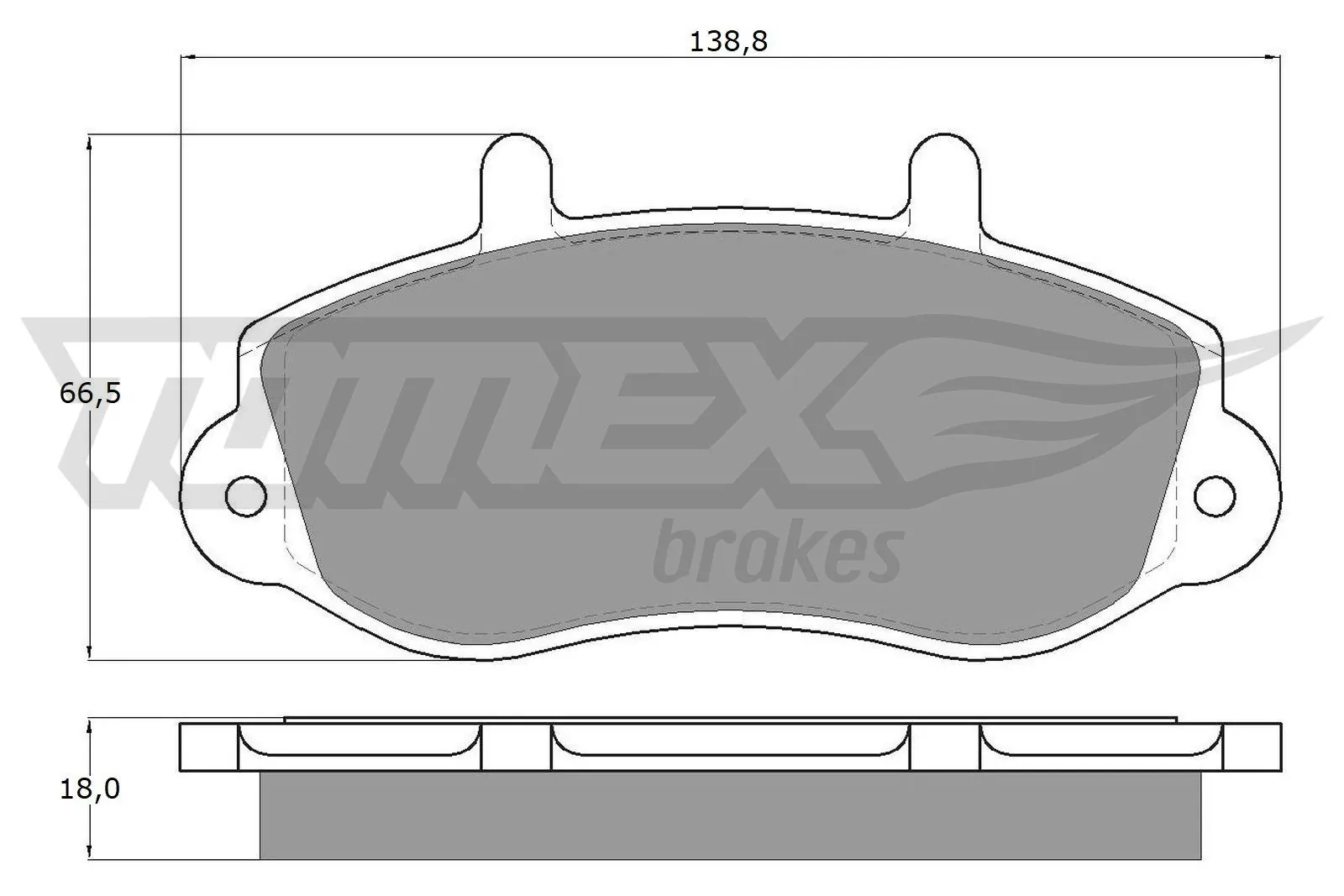Brake Pad Set, disc brake TX 13-01