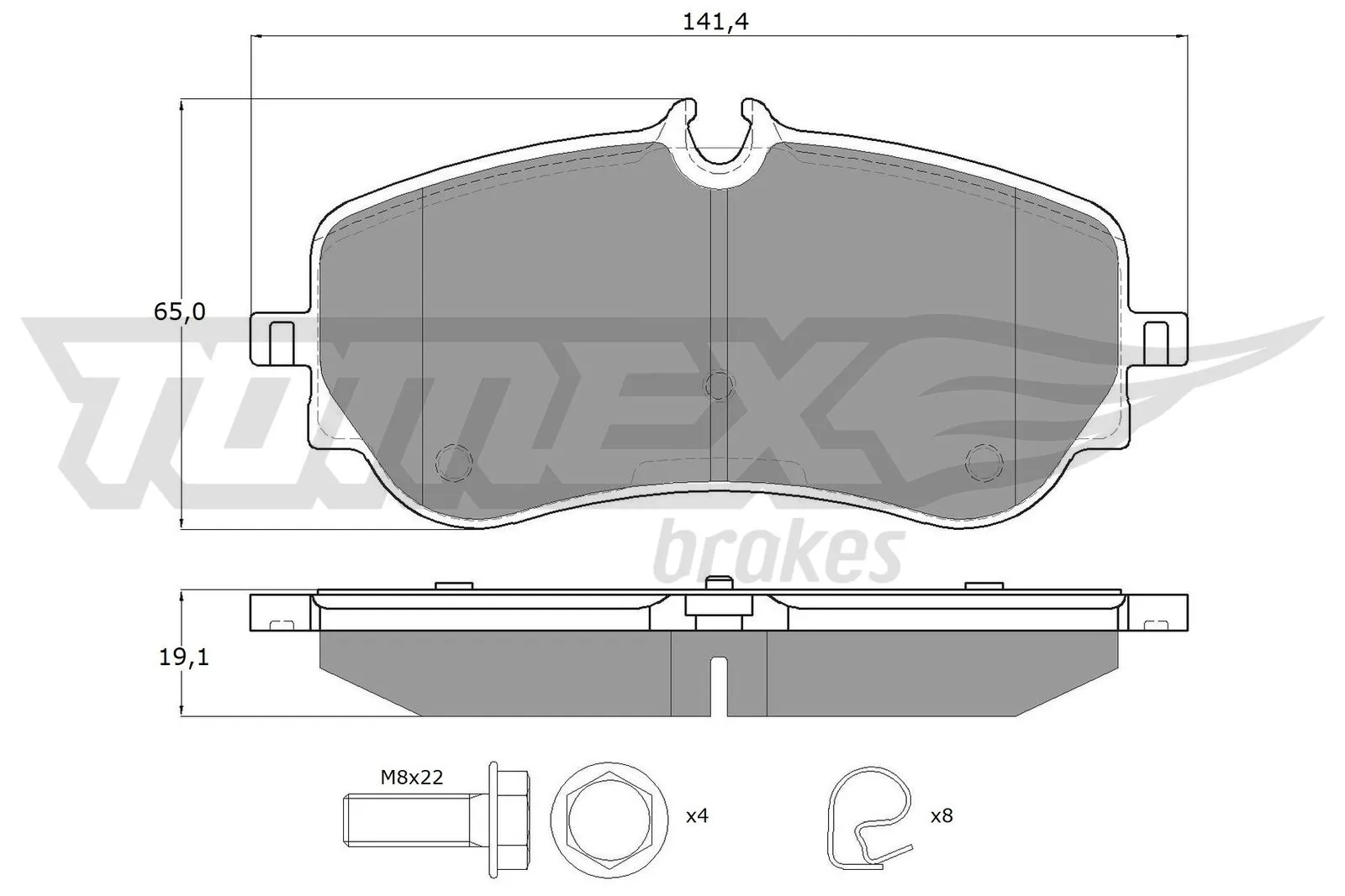 Brake Pad Set, disc brake TX 19-14