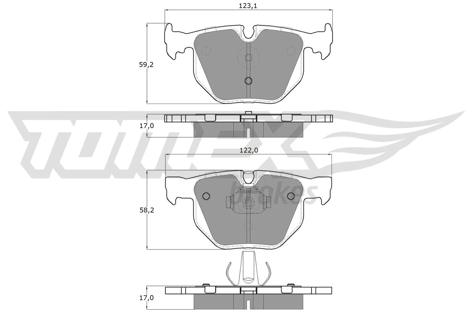 Brake Pad Set, disc brake TX 13-26