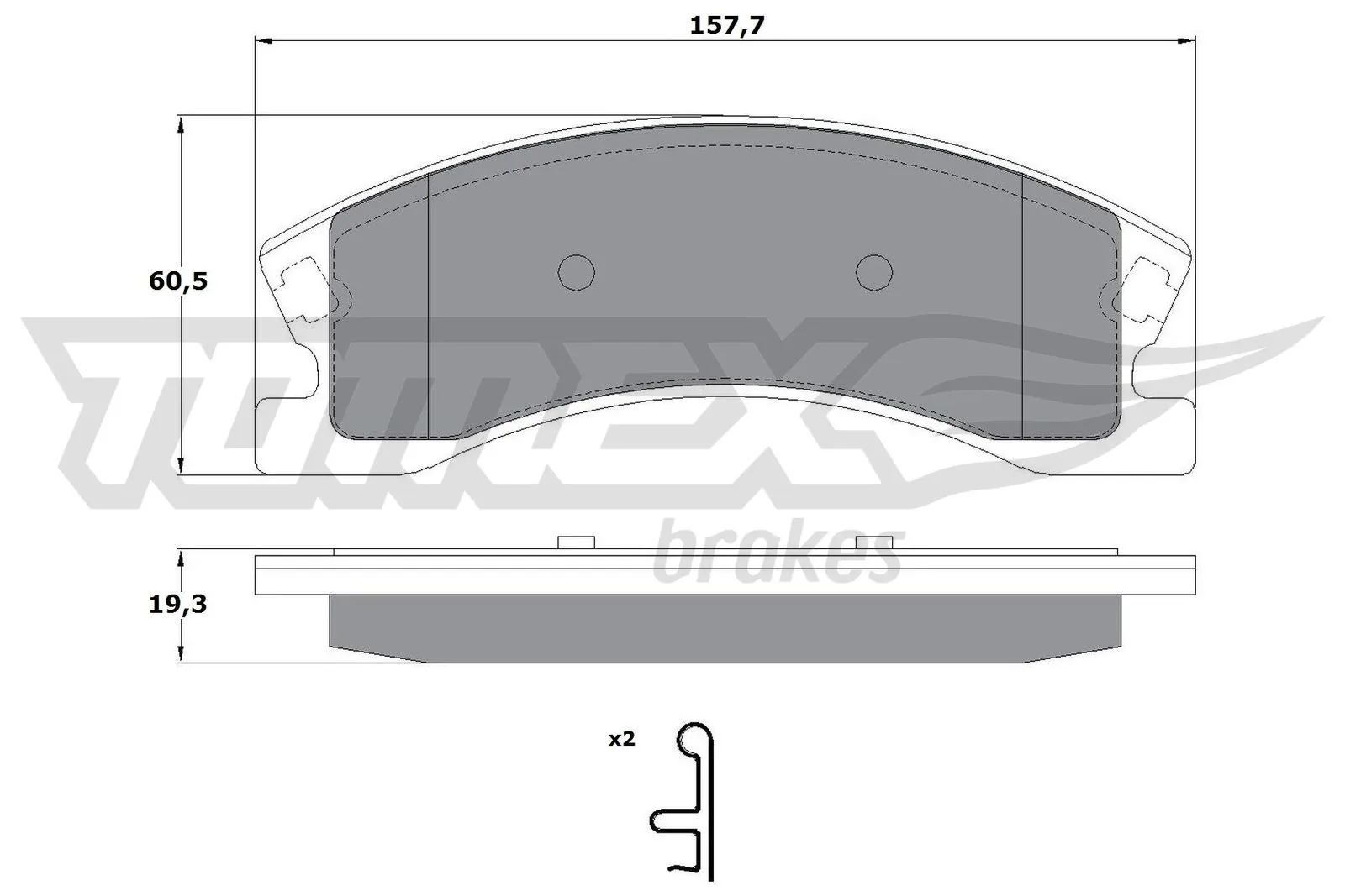 Brake Pad Set, disc brake TX 14-91