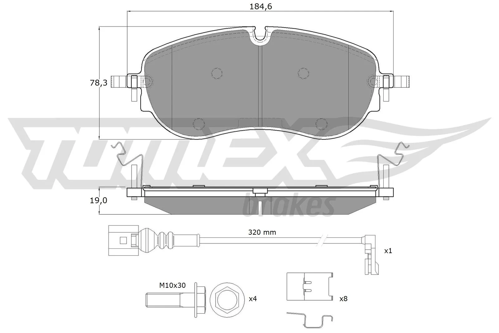 Brake Pad Set, disc brake TX 60-00