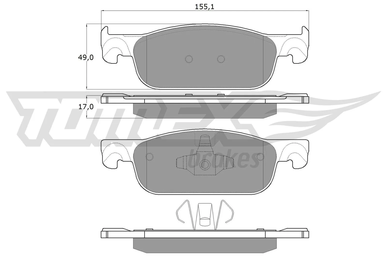 Brake Pad Set, disc brake TX 18-32