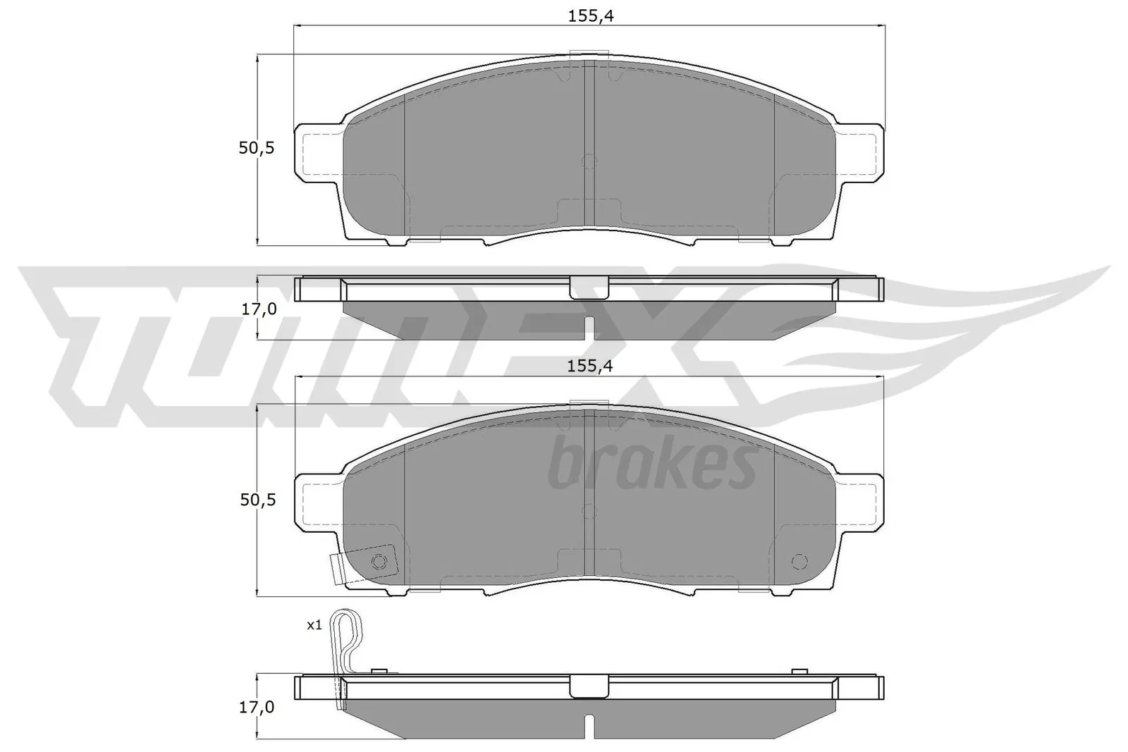 Brake Pad Set, disc brake TX 19-37