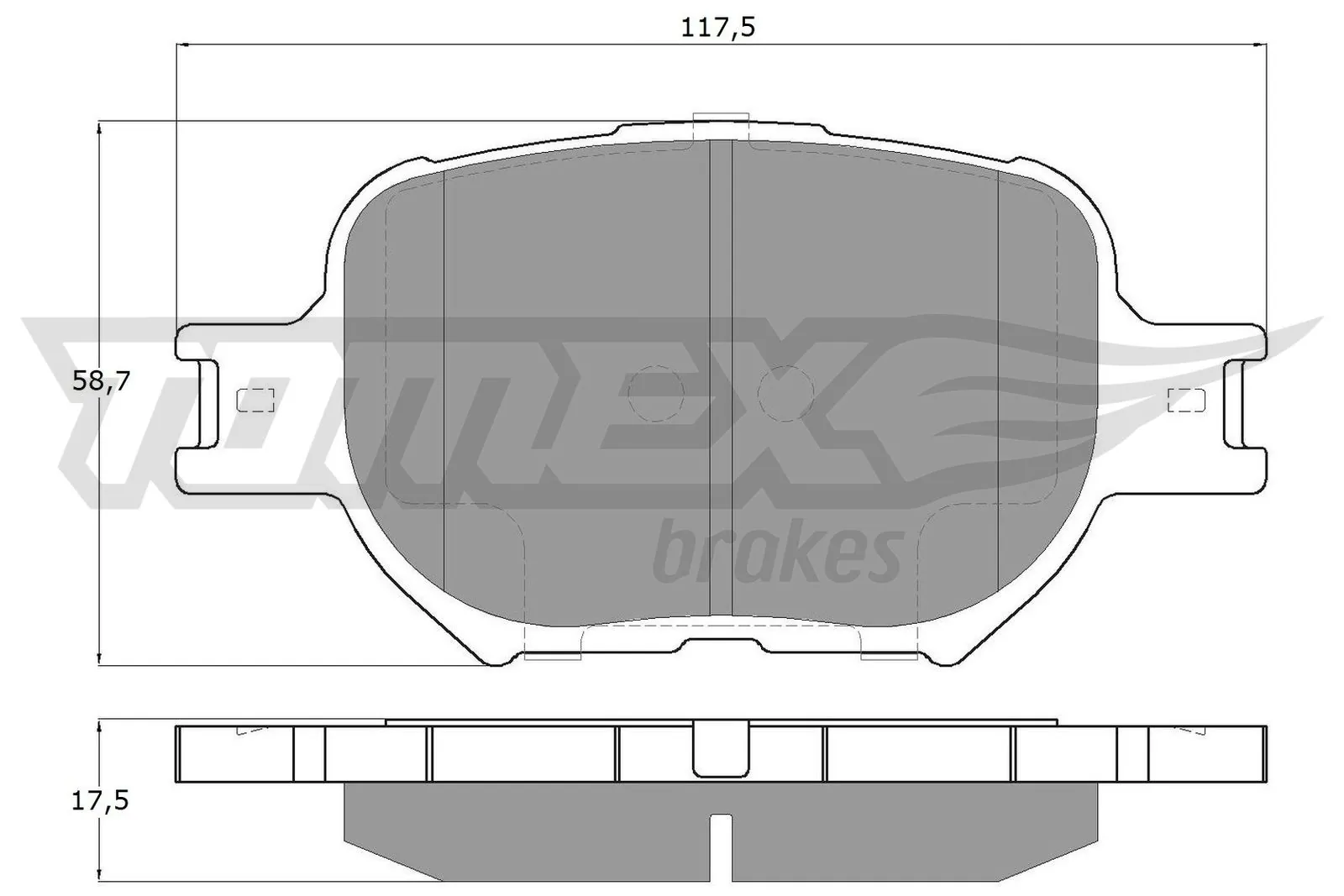 Brake Pad Set, disc brake TX 15-62