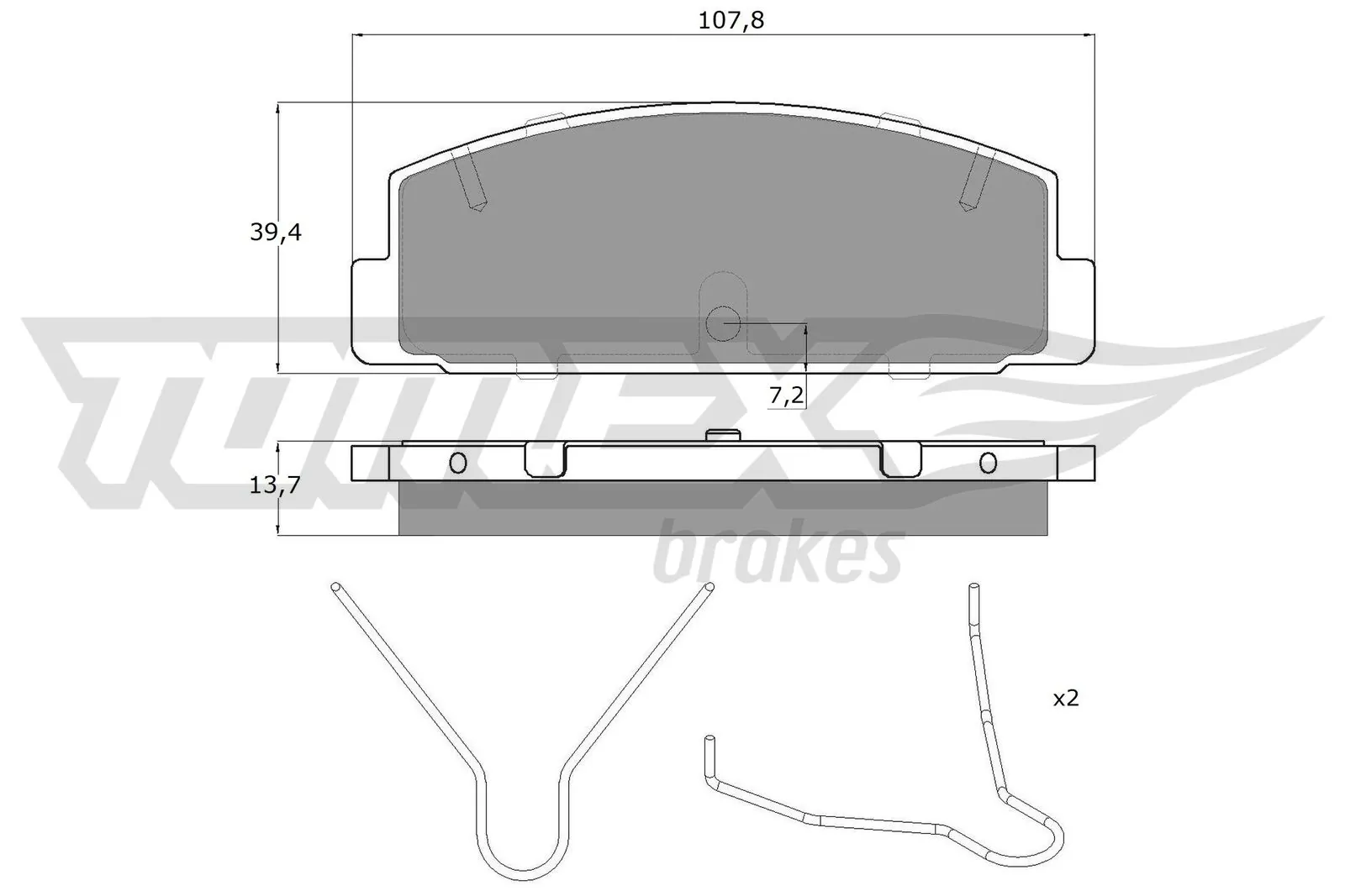 Brake Pad Set, disc brake TX 13-06
