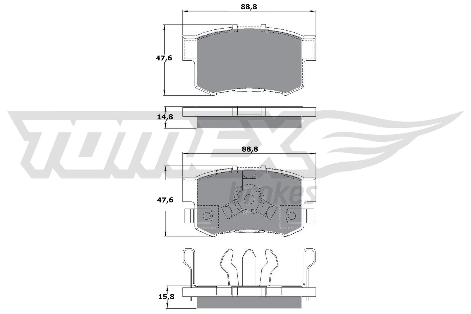Brake Pad Set, disc brake TX 17-53