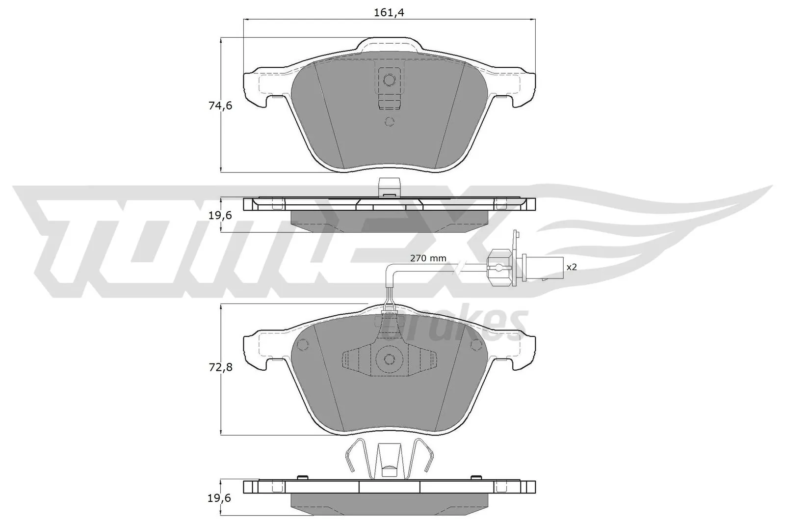 Brake Pad Set, disc brake TX 12-56