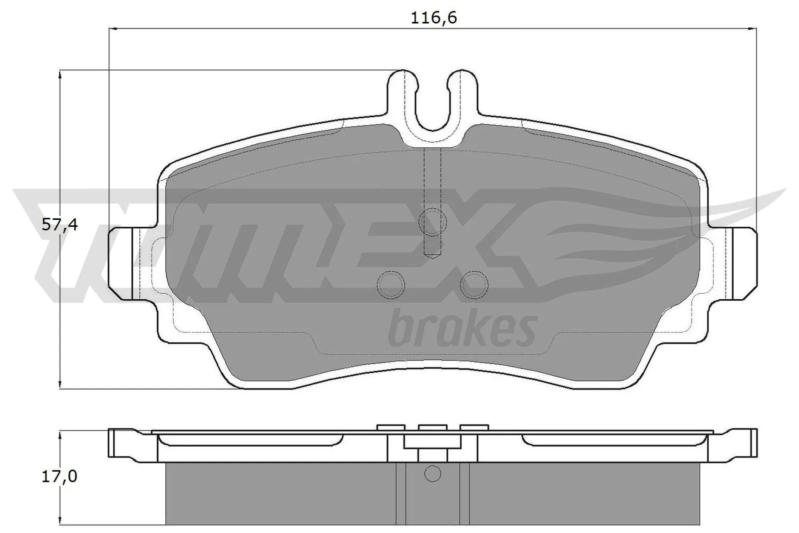Brake Pad Set, disc brake TX 12-75