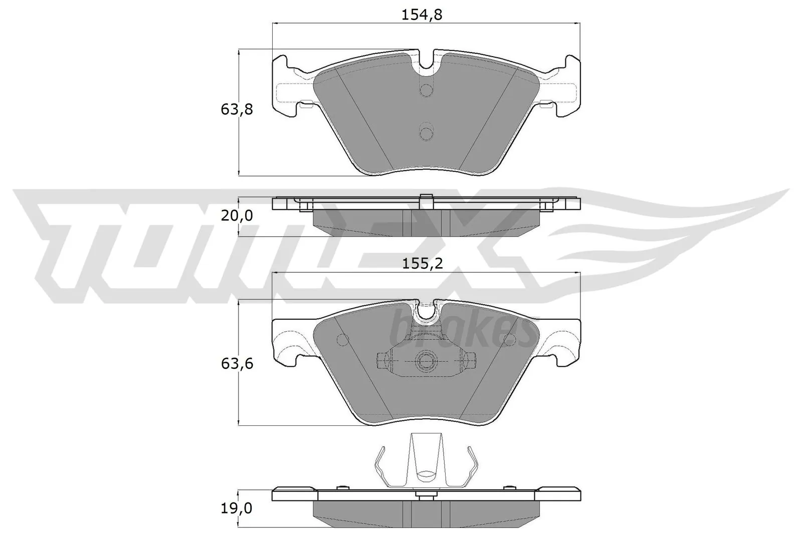 Brake Pad Set, disc brake TX 17-33