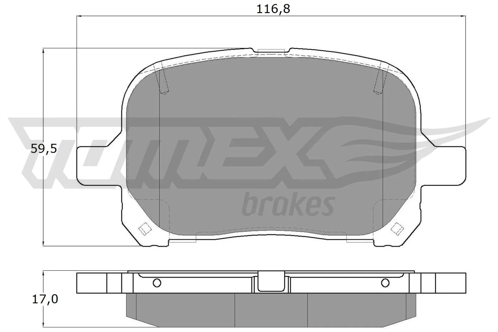 Brake Pad Set, disc brake TX 13-73