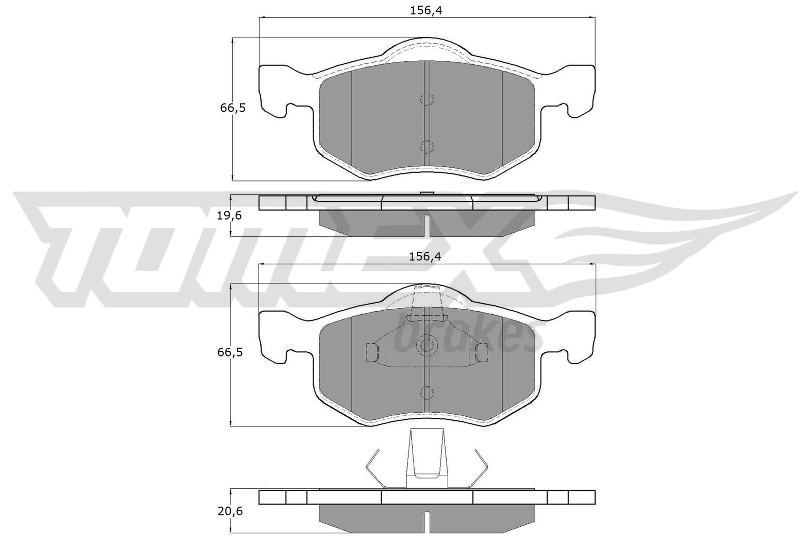Brake Pad Set, disc brake TX 18-93