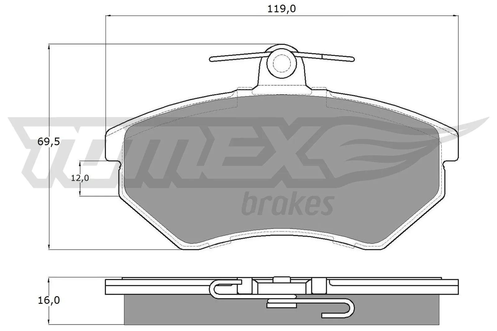 Brake Pad Set, disc brake TX 10-63