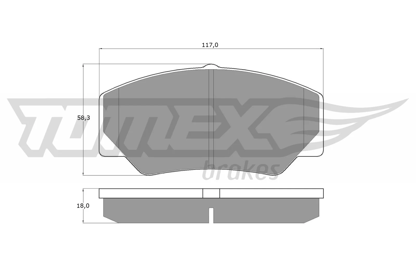 Brake Pad Set, disc brake TX 10-30