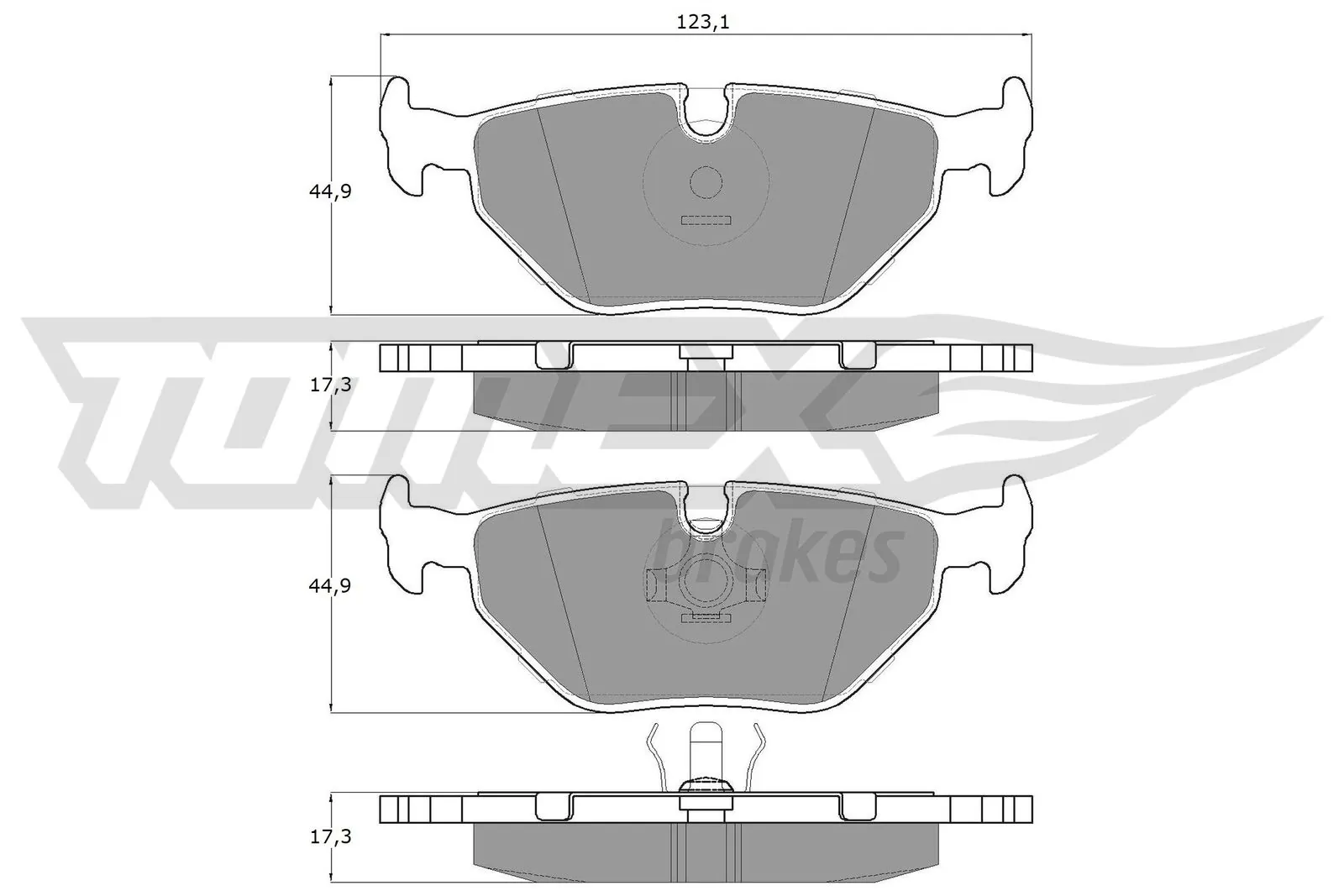 Brake Pad Set, disc brake TX 10-70