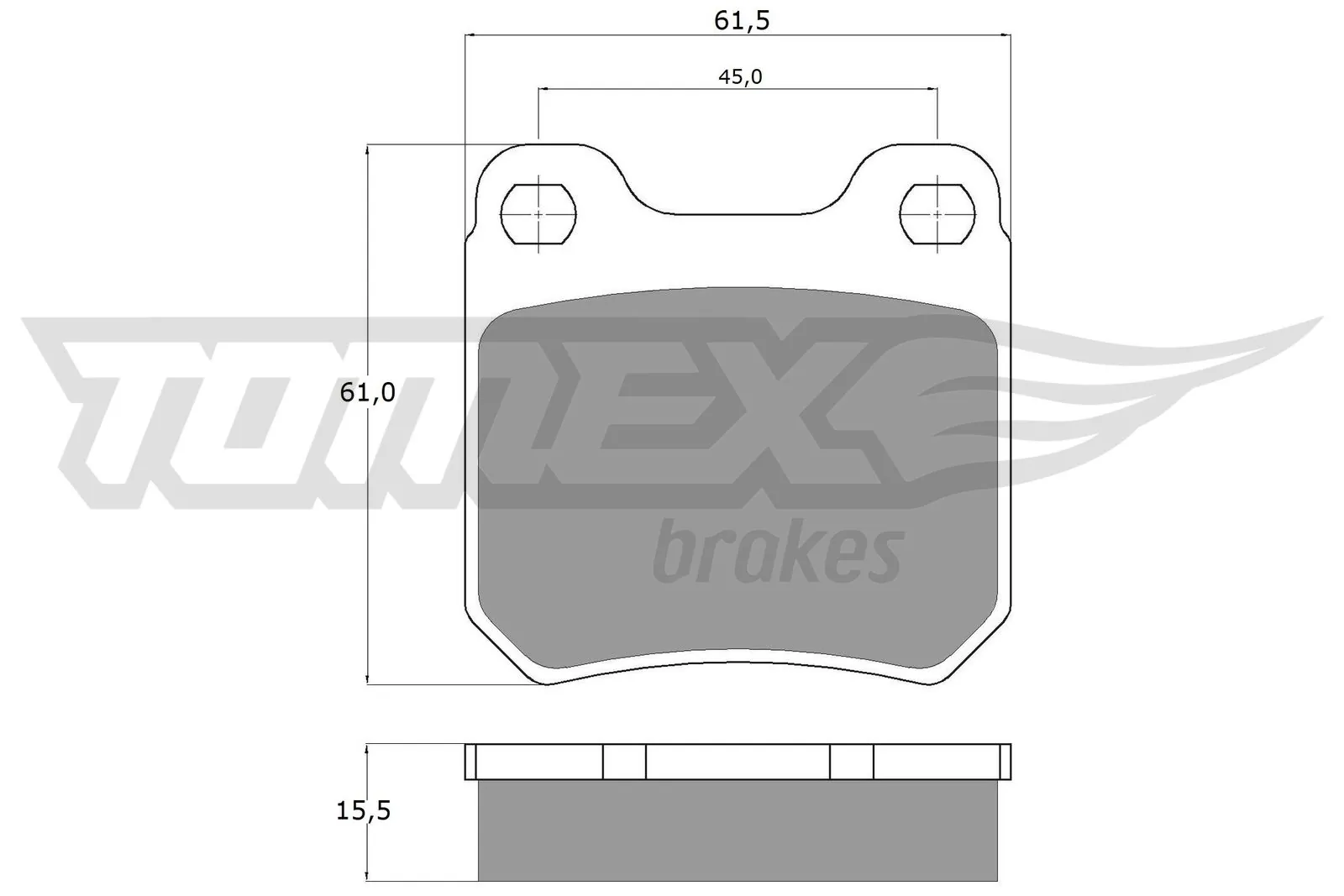 Brake Pad Set, disc brake TX 11-60