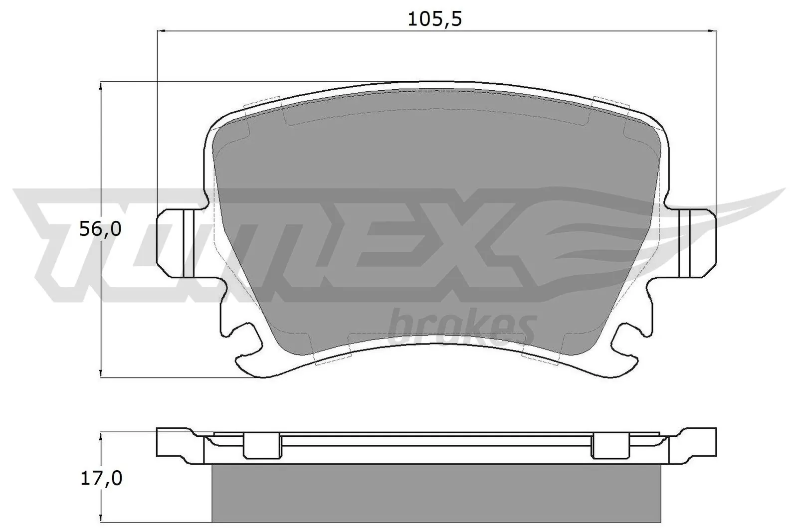 Brake Pad Set, disc brake TX 13-95