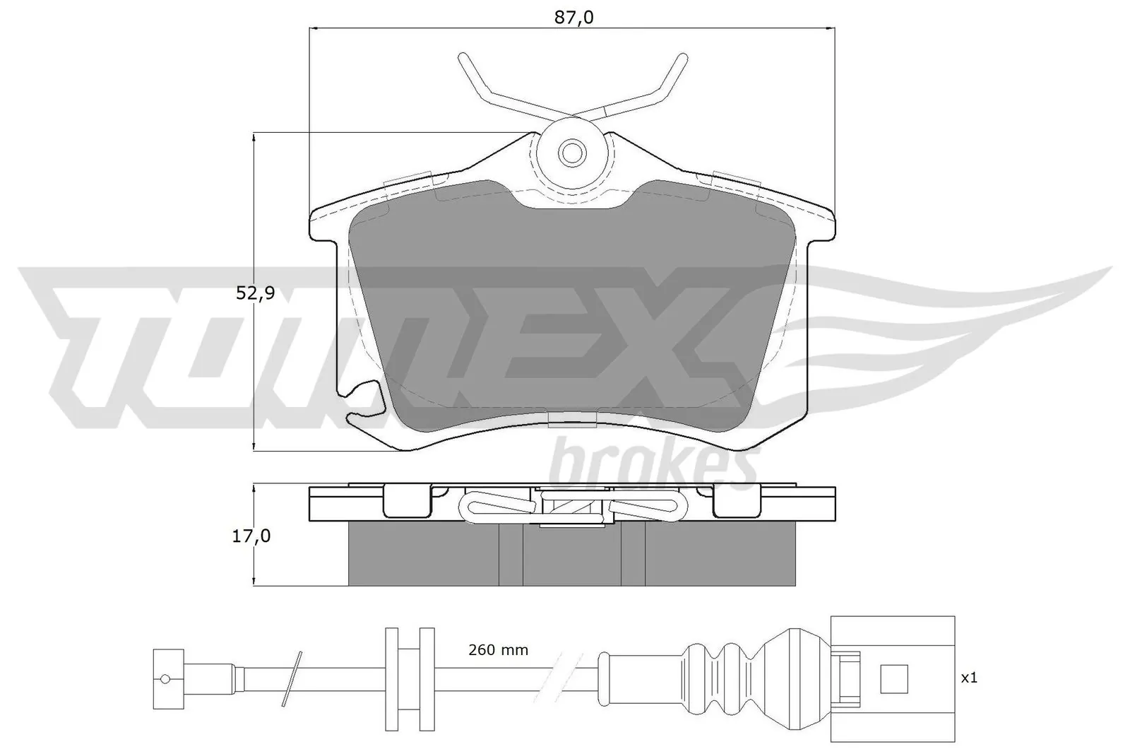 Brake Pad Set, disc brake TX 16-15