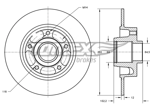 Brake Disc TX 71-141