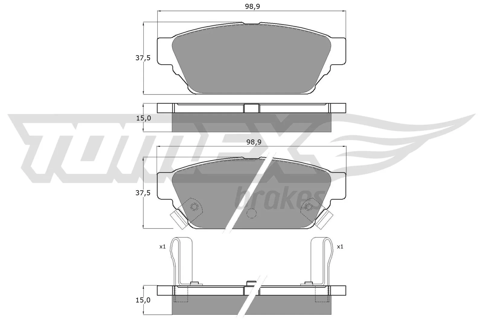 Brake Pad Set, disc brake TX 11-55