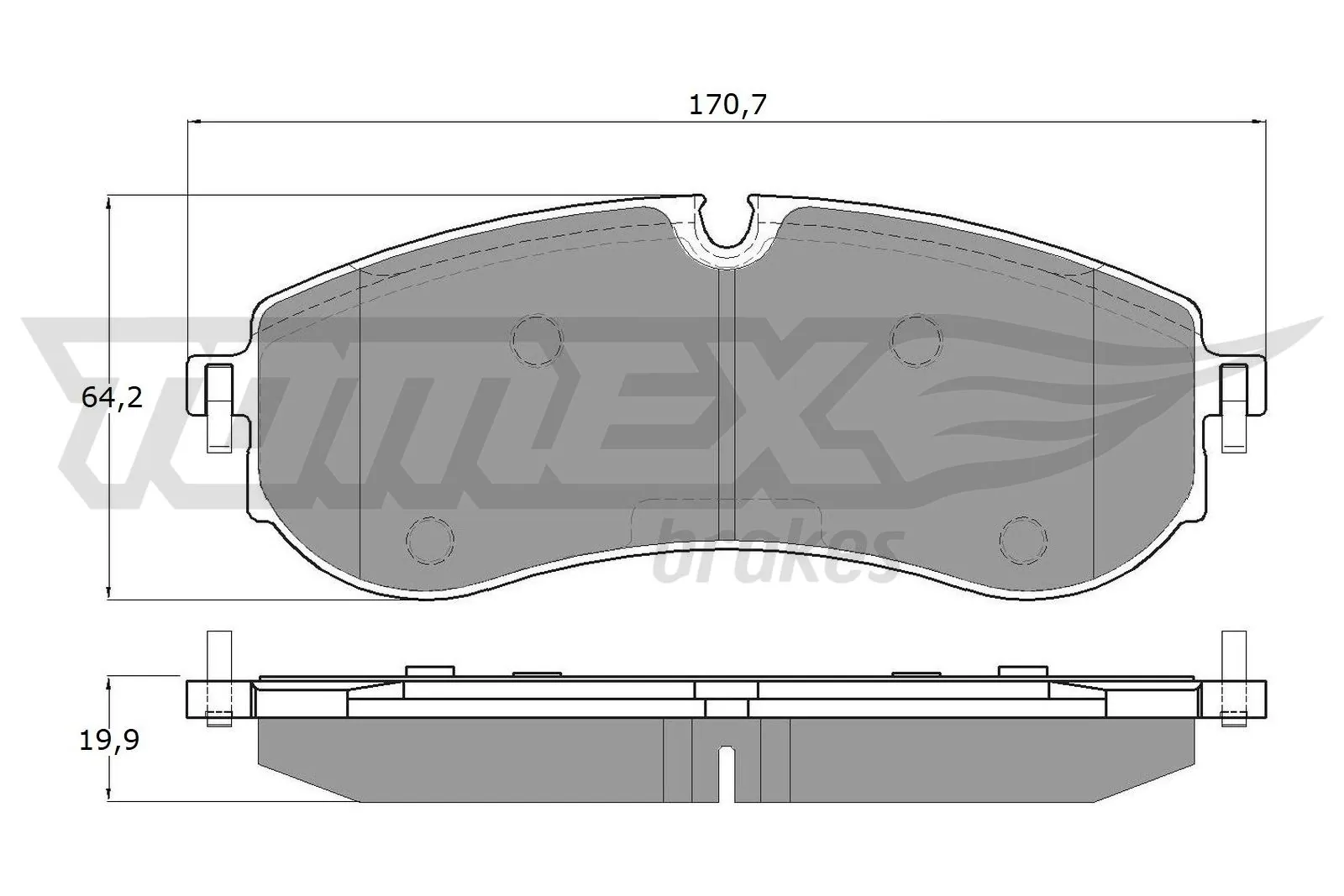 Brake Pad Set, disc brake TX 19-97