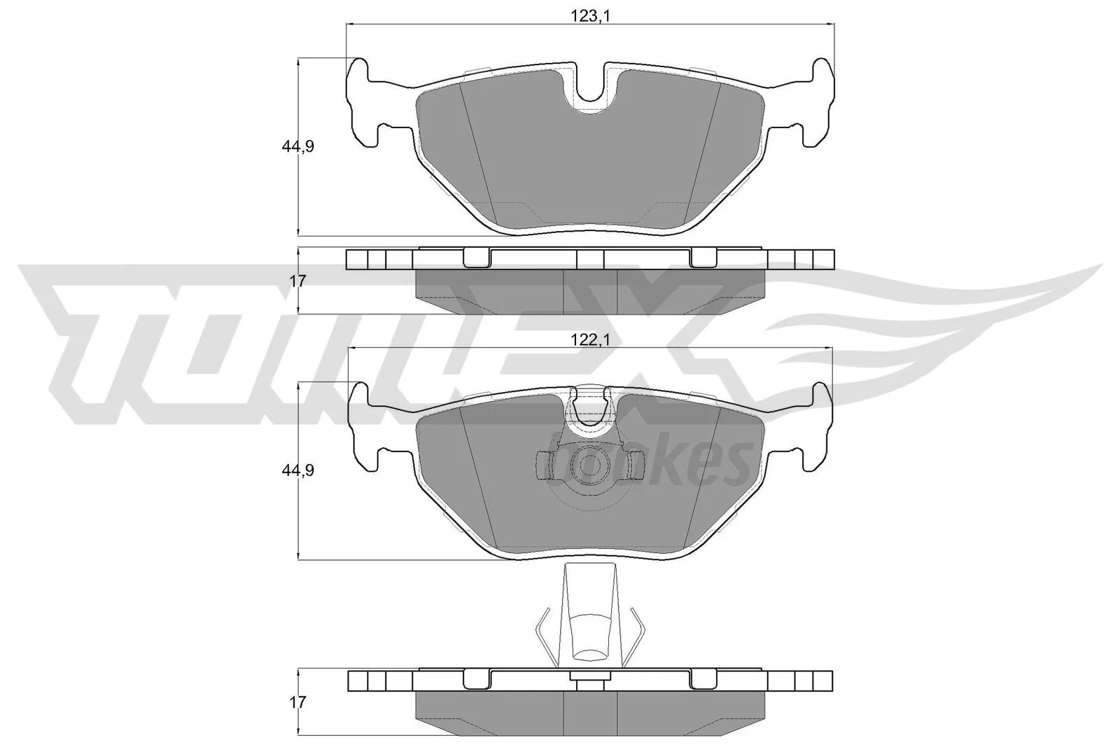 Brake Pad Set, disc brake TX 13-21