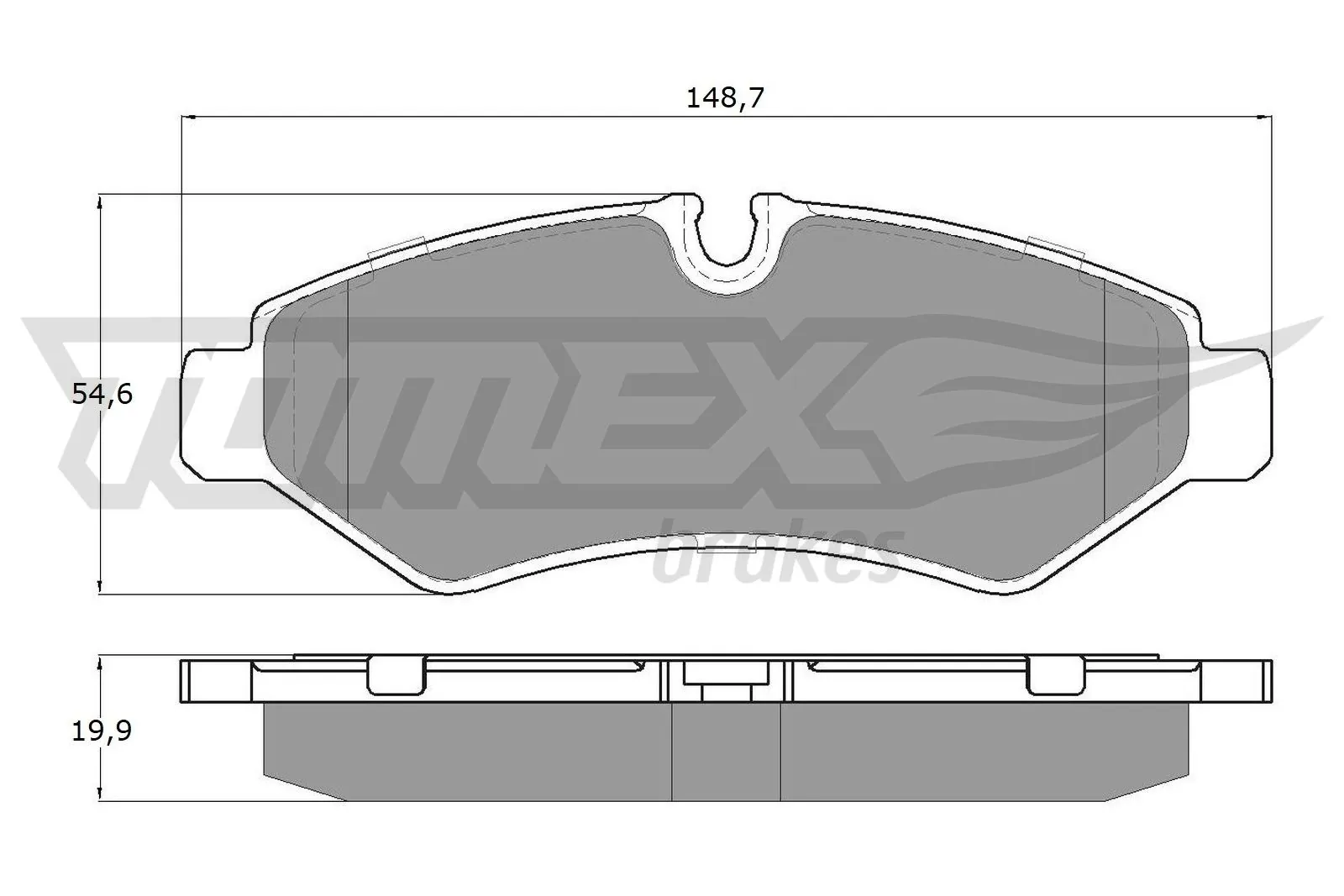 Brake Pad Set, disc brake TX 19-51