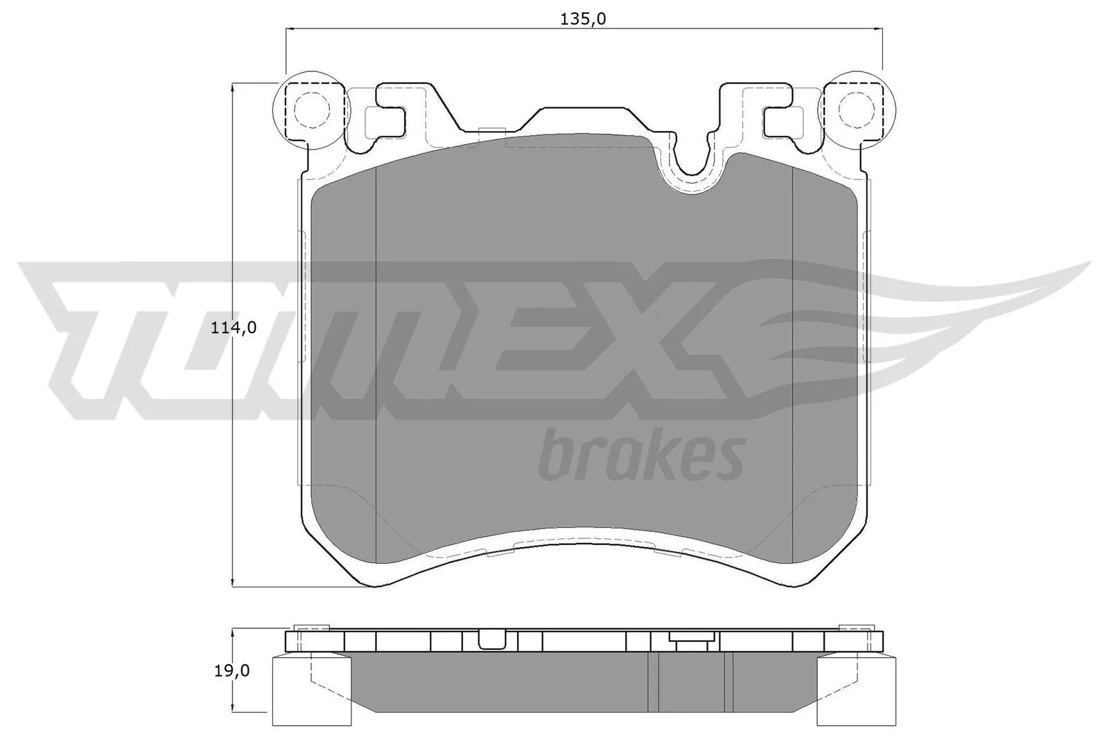 Brake Pad Set, disc brake TX 19-46