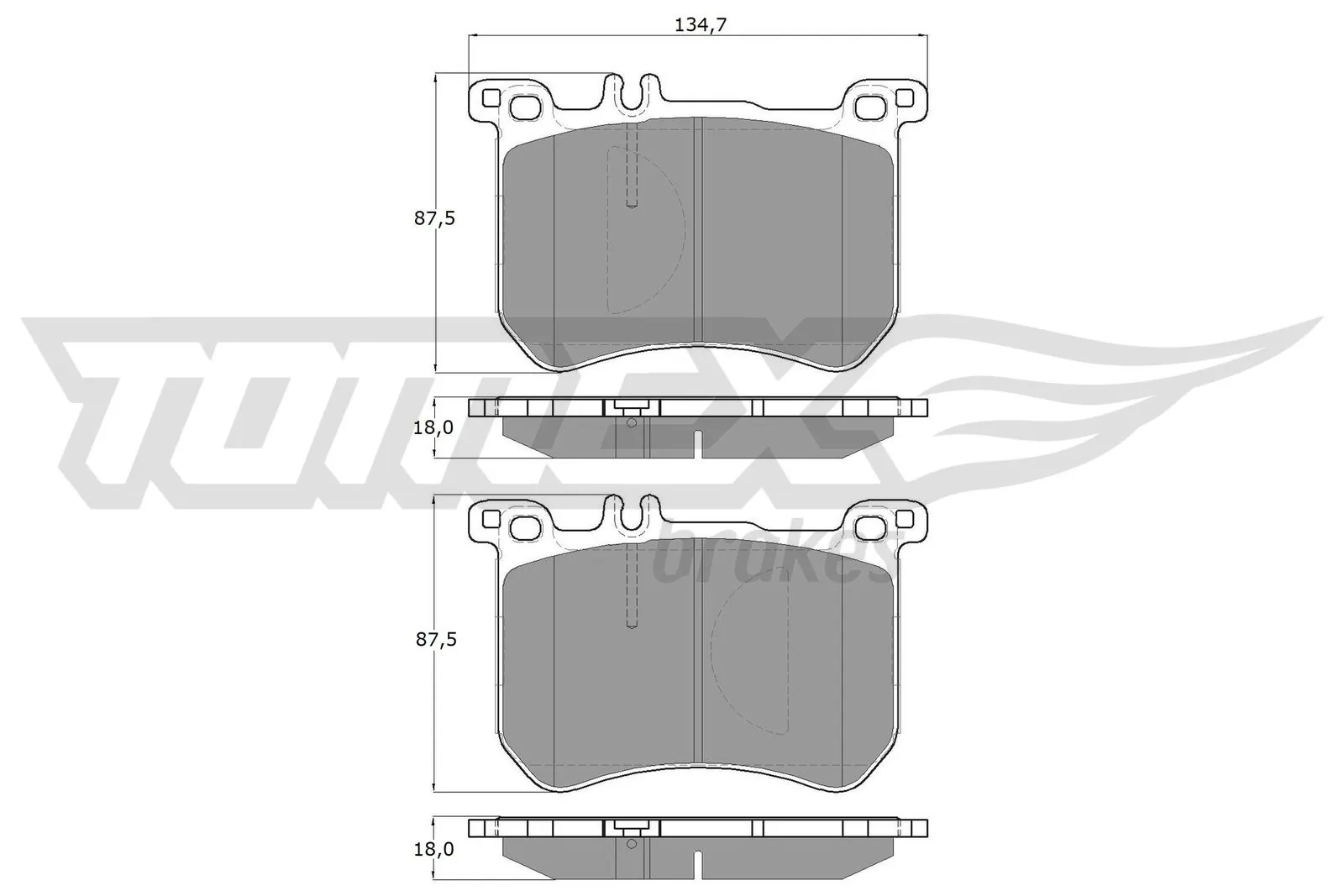 Brake Pad Set, disc brake TX 18-77