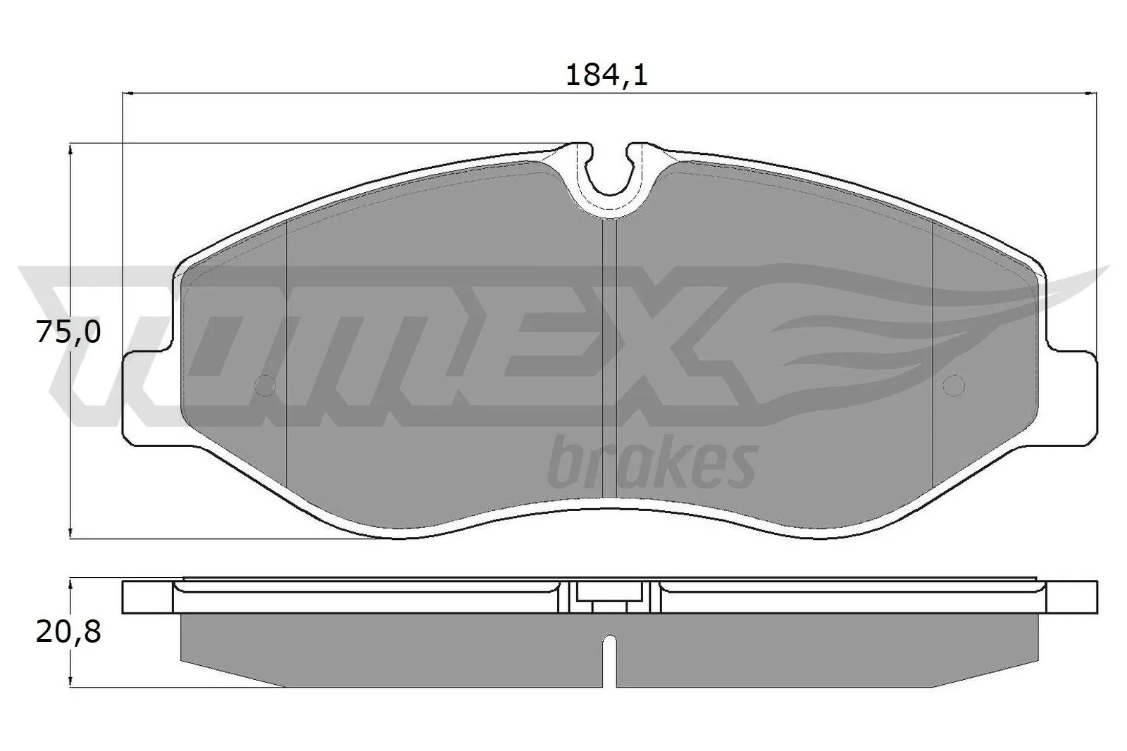 Brake Pad Set, disc brake TX 18-12