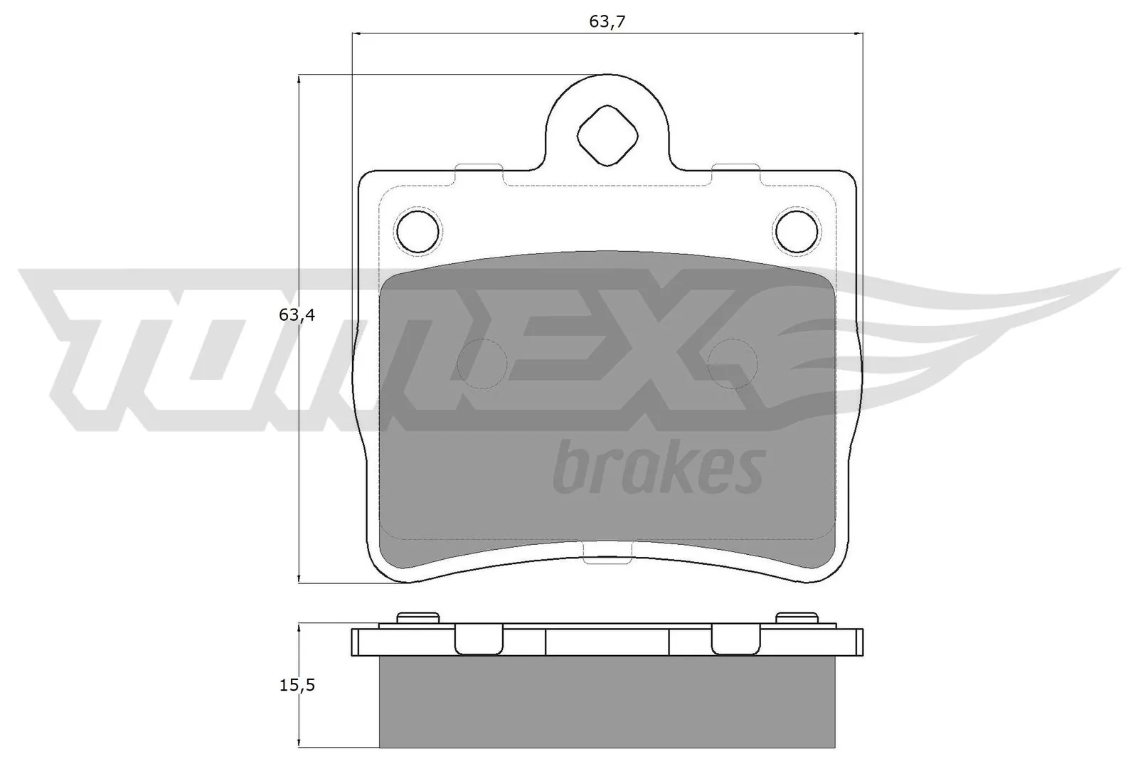 Brake Pad Set, disc brake TX 12-77