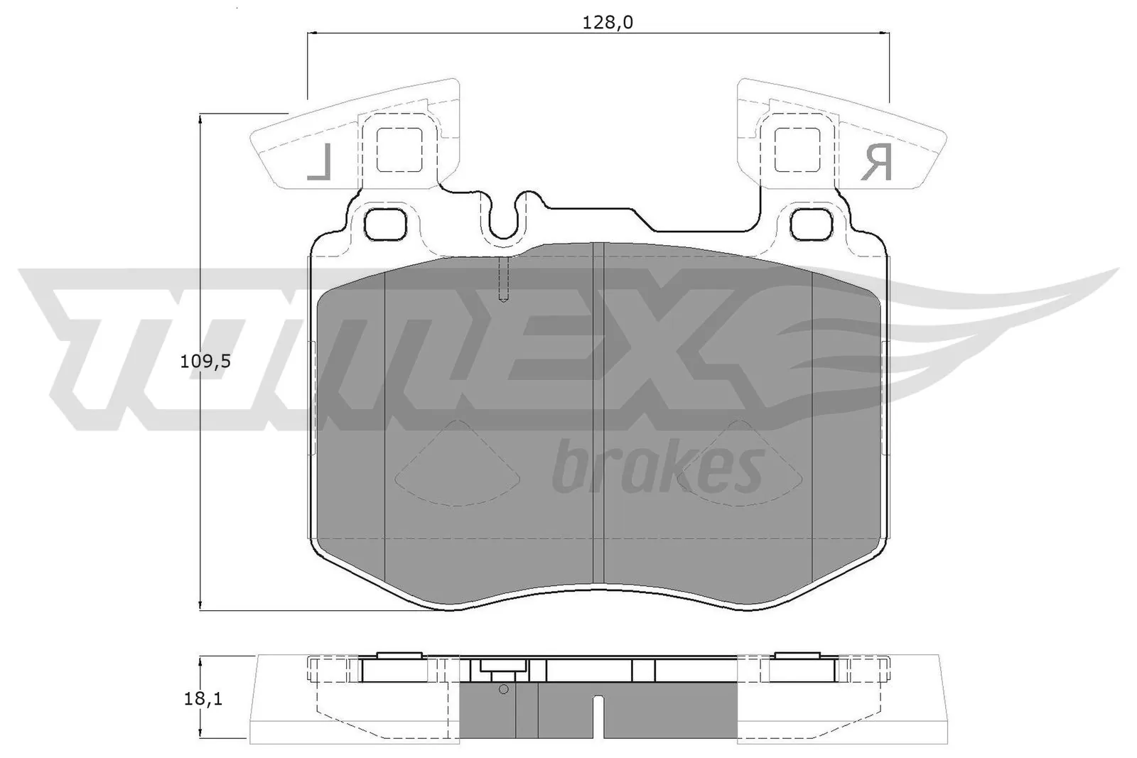 Brake Pad Set, disc brake TX 60-32