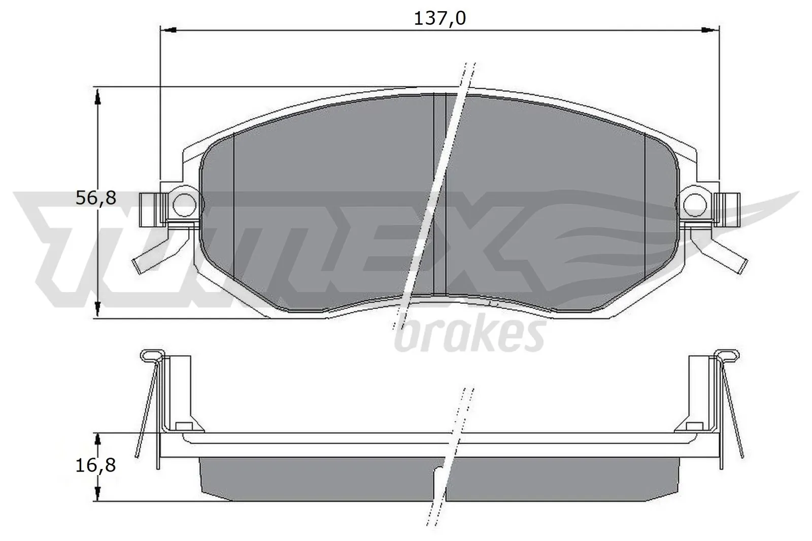 Brake Pad Set, disc brake TX 17-65