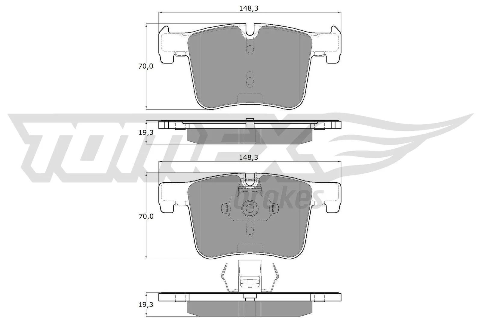Brake Pad Set, disc brake TX 16-85