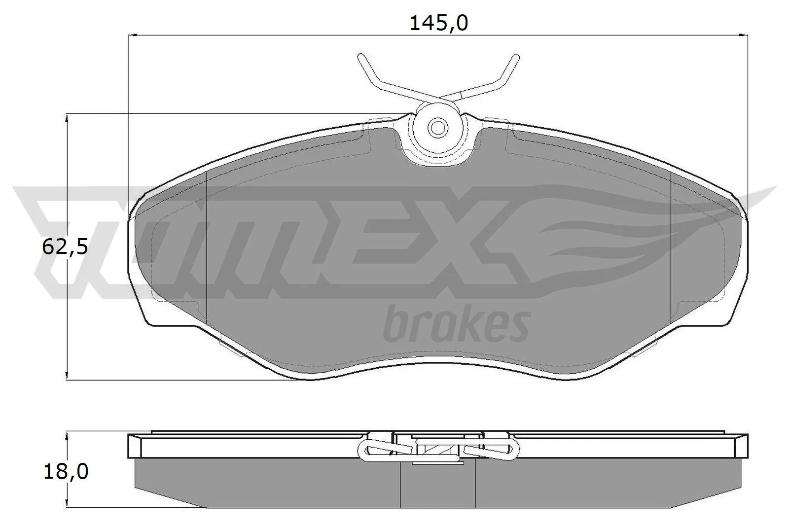 Brake Pad Set, disc brake TX 13-08