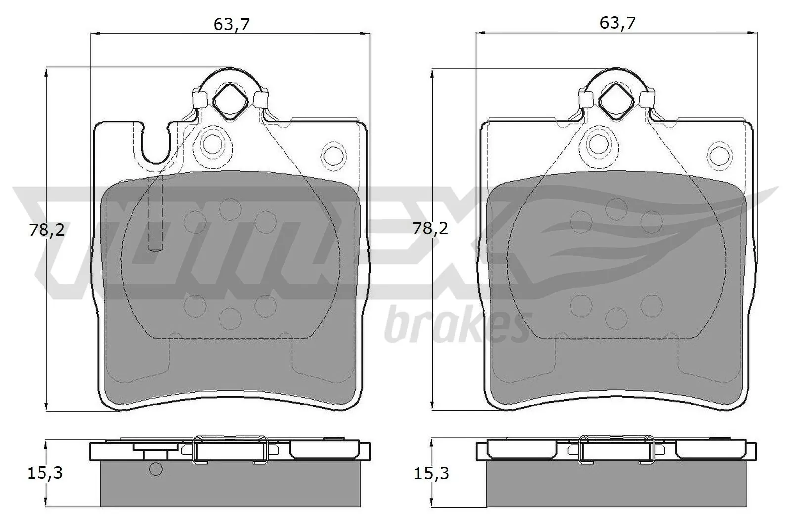 Brake Pad Set, disc brake TX 12-79