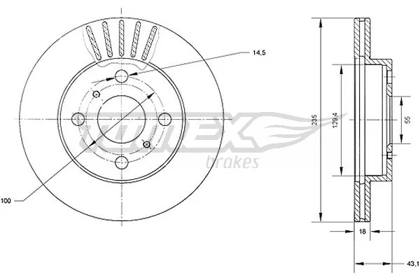 Brake Disc TX 70-97