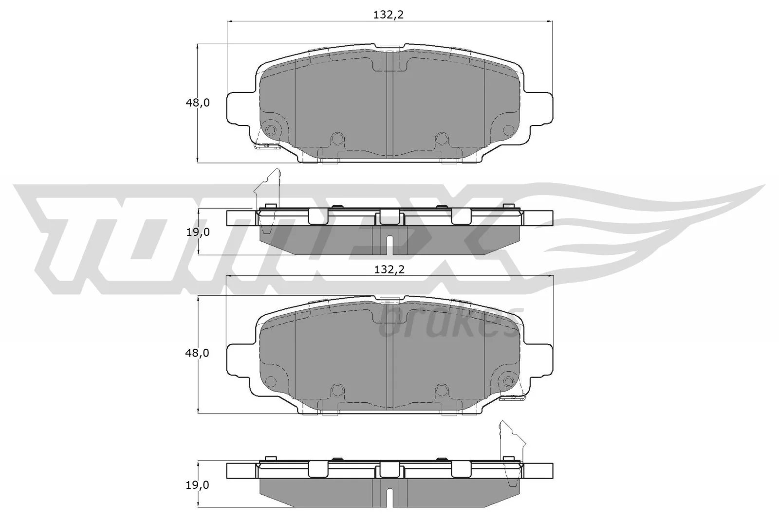 Brake Pad Set, disc brake TX 60-03