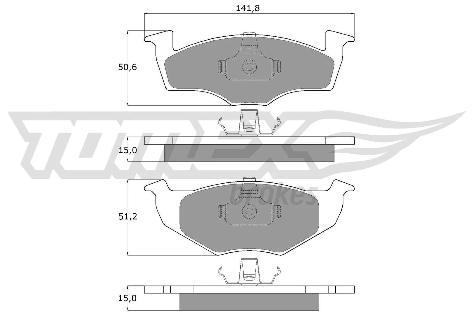 Brake Pad Set, disc brake TX 10-851