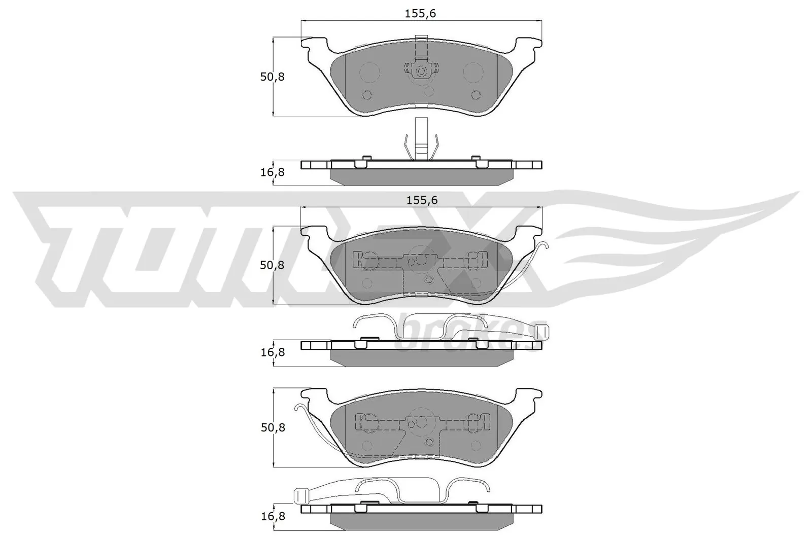 Brake Pad Set, disc brake TX 15-31