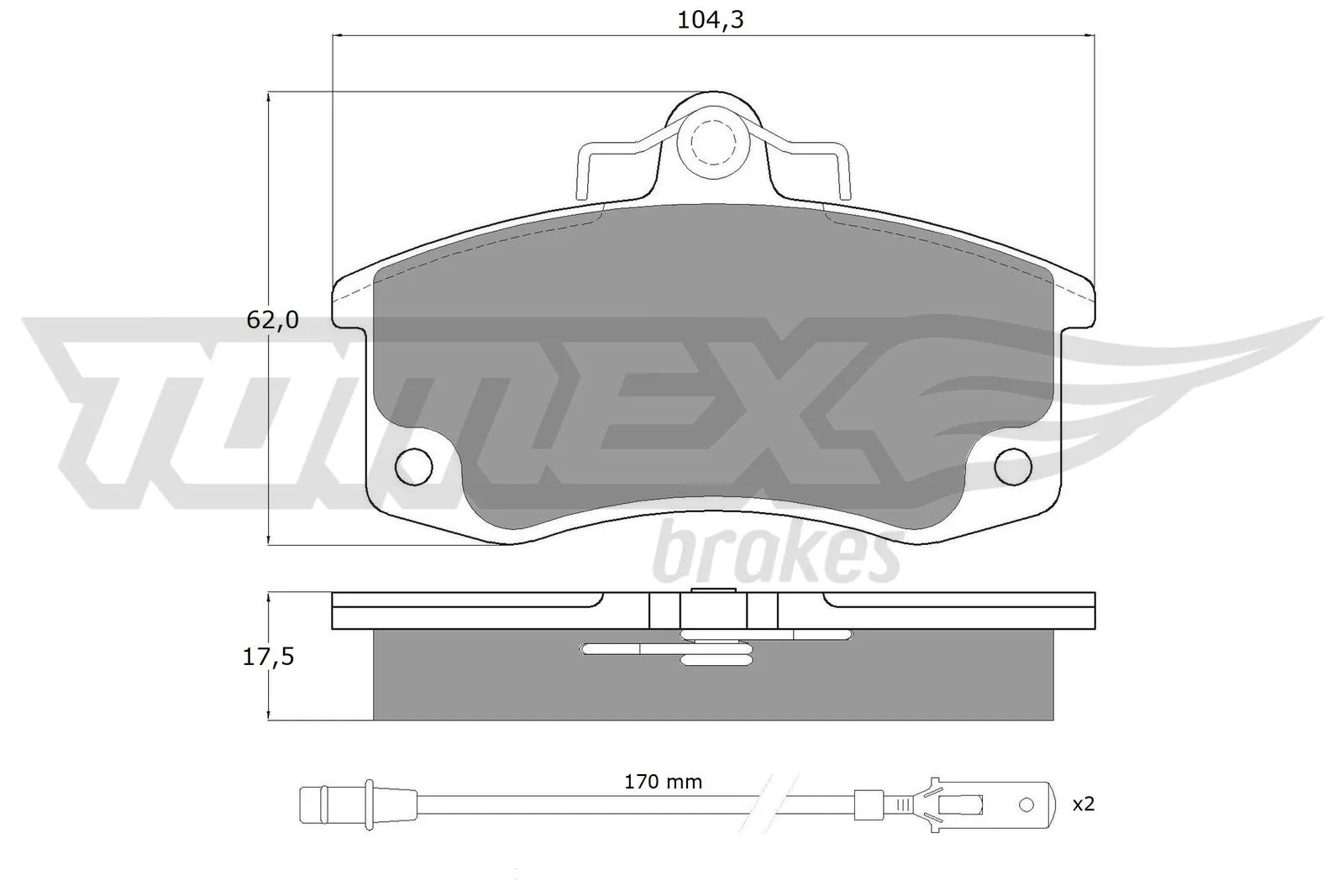 Brake Pad Set, disc brake TX 10-361