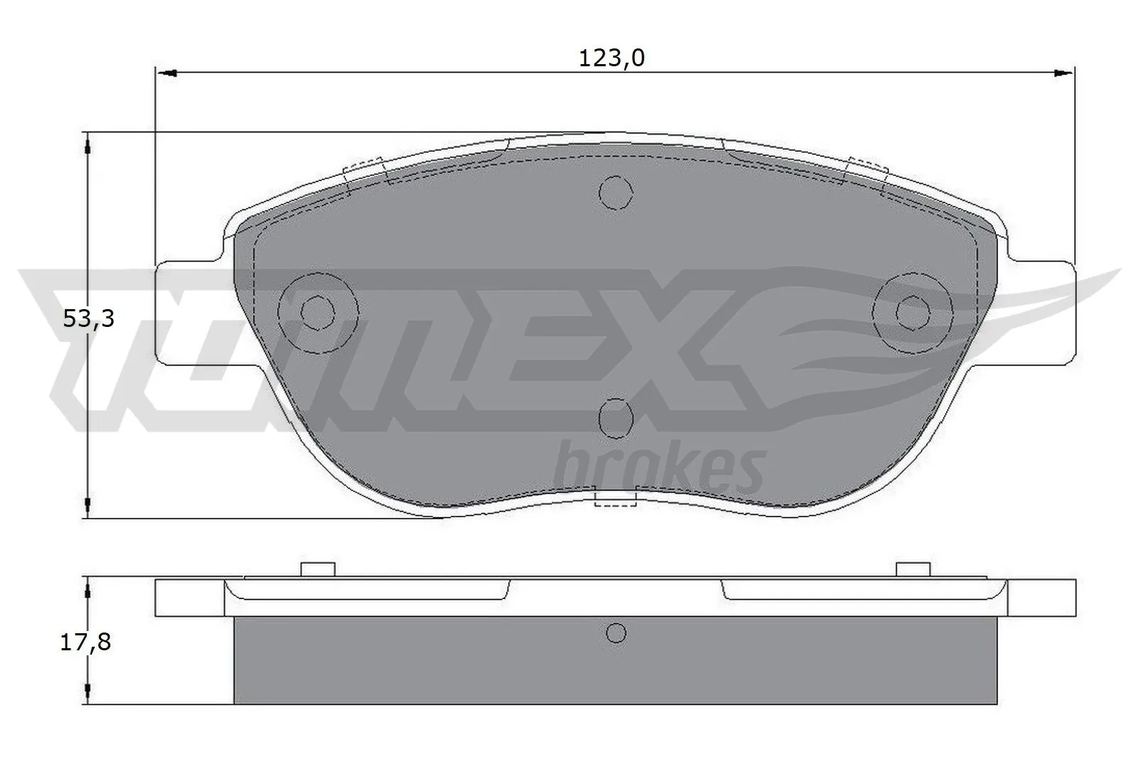 Brake Pad Set, disc brake TX 12-483
