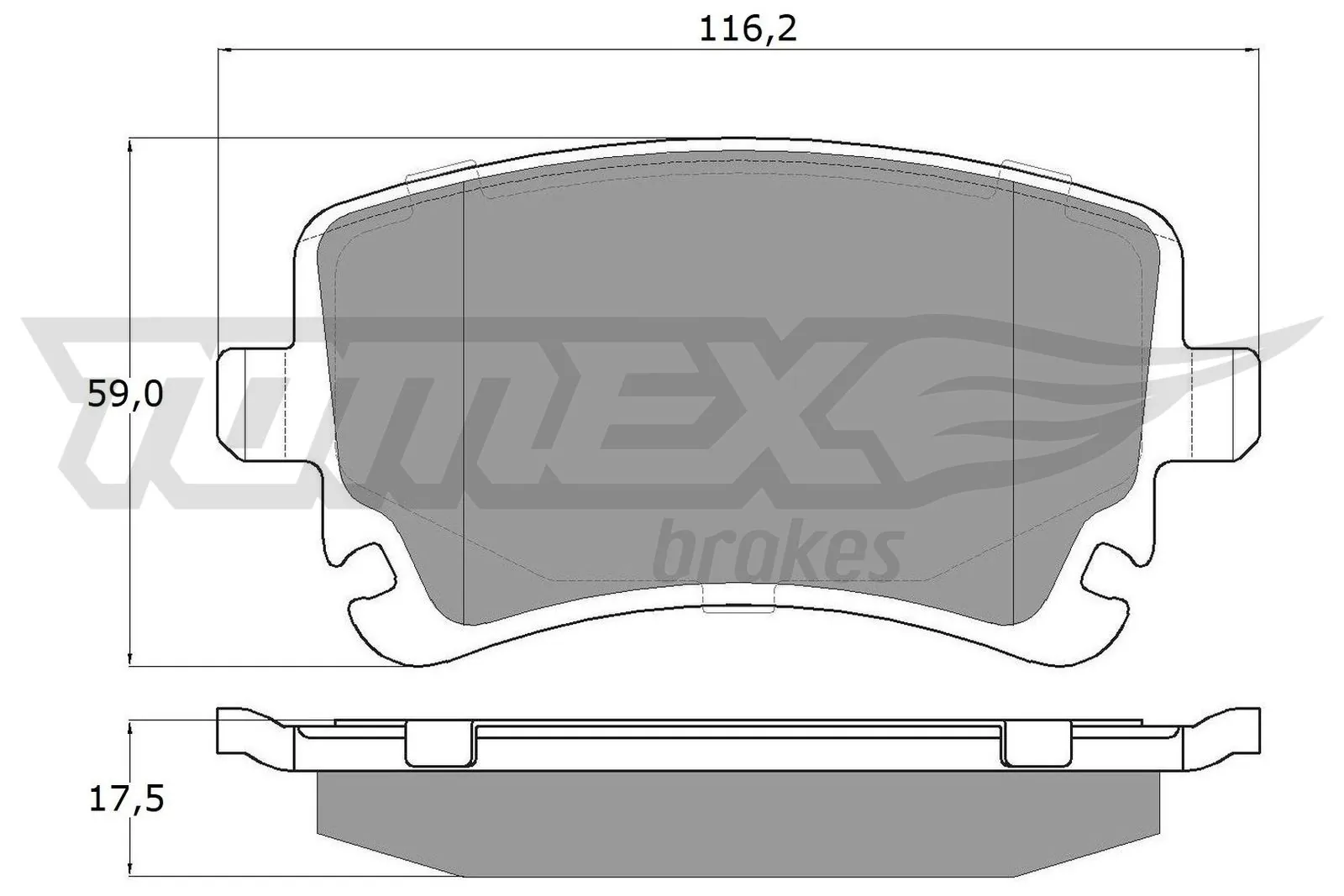 Brake Pad Set, disc brake TX 13-961
