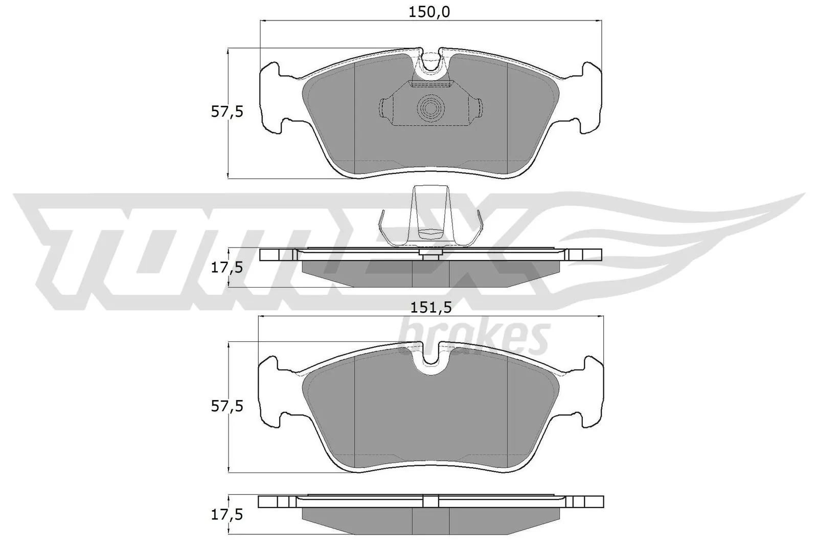 Brake Pad Set, disc brake TX 13-16