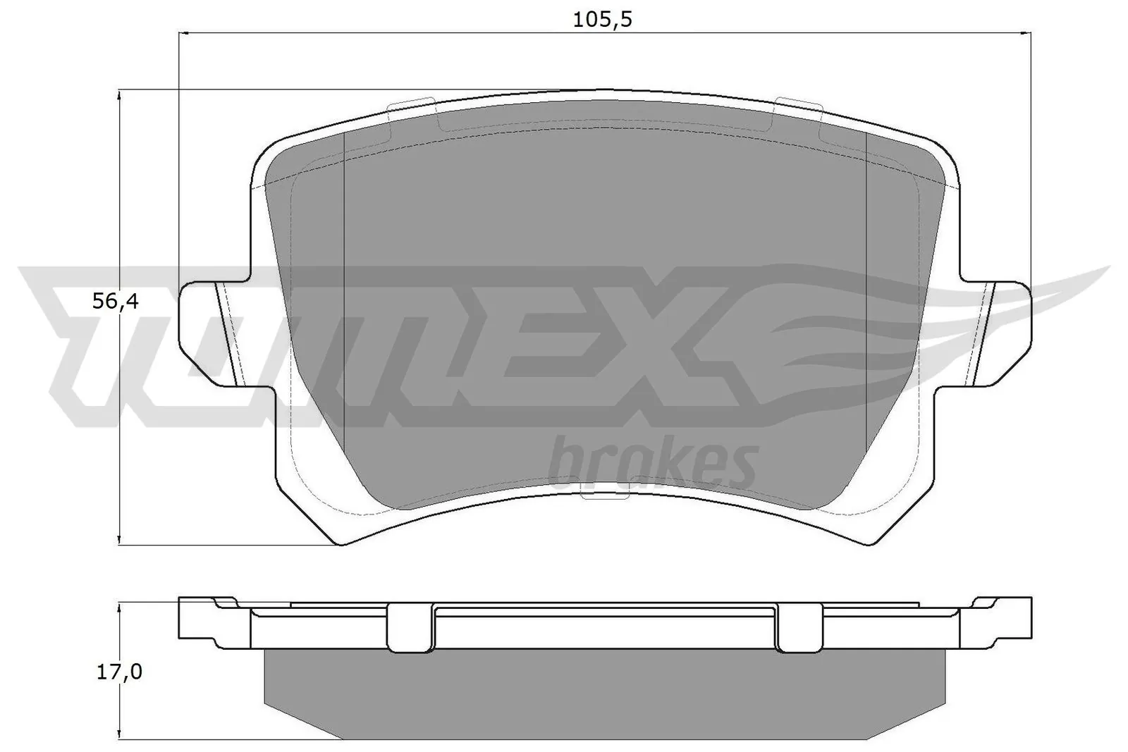 Brake Pad Set, disc brake TX 15-83